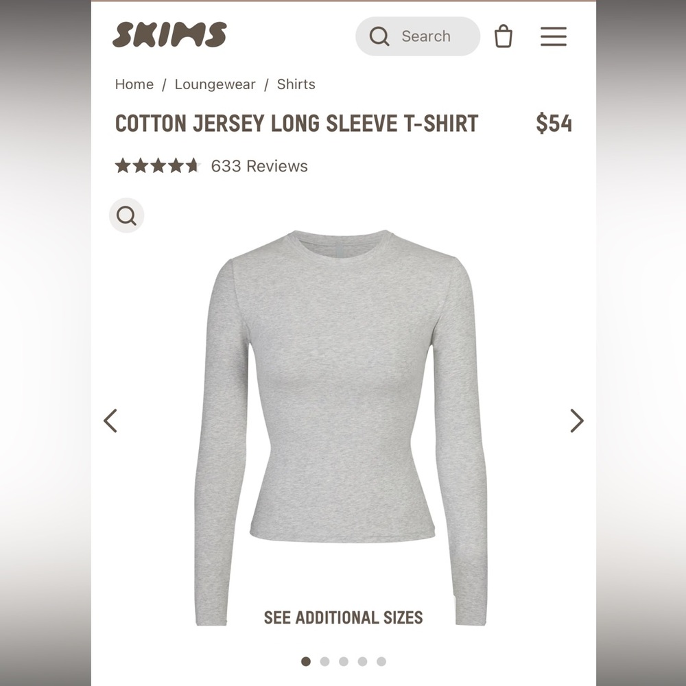 Skims Cotton Longsleeve